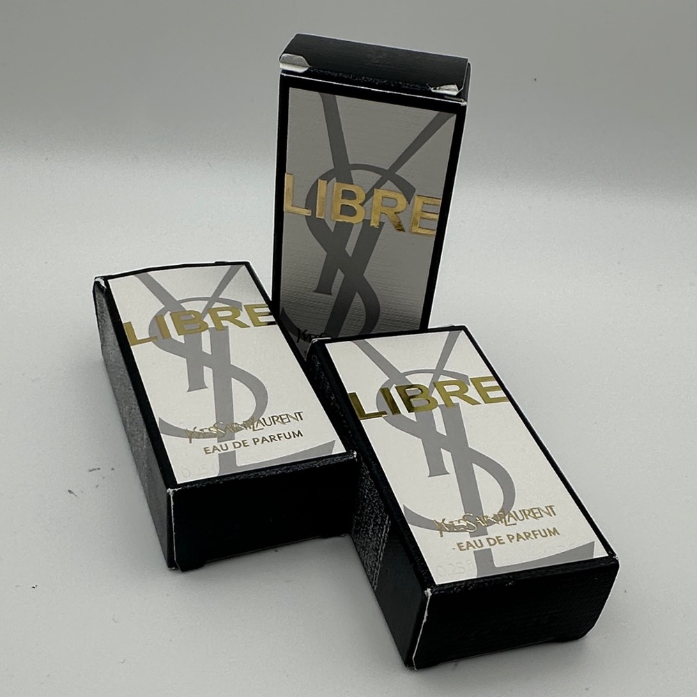 Yves Saint Laurent Libre Eau de Parfum Boxes in Black, White, Gold
